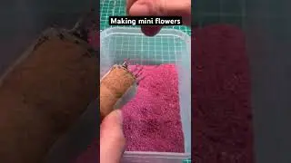 How to make mini flowers for dioramas #miniature #diorama