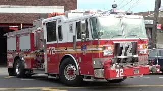 FDNY *NEW* Engine 72, Tower Ladder 50, Engine 89, & Ladder 47 Responding