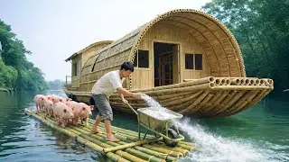 3 Month Challenge: Build a Houseboat, Raise Fish and Pigs