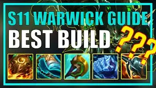 RANK 1 WARWICK JUNGLE GUIDE  - SEASON 11 Builds, Setup, and Playstyle - How to Play Warwick S11