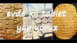 Evde ''kil tablet'' yapıyoruz...(kil tablet nasıl yapılır?)