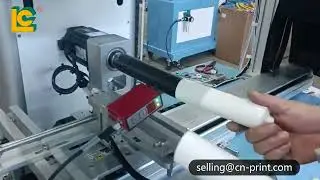 New machine servo bottle screen printing machine with LED UV curing machine LC-400es-UV 软管