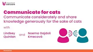 Communicate for Cats - Lindsey Quinlan talks with Feline Wellbeing Panel member Noema Gajdo&scaron; Kmecov&aacute;