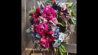 Romantic goth wreath