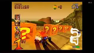 Crash Team Racing-Papu's Pyramid. All Shortcuts.