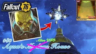 Fallout 76 - Alien UFO w/ Alien Invasion Bundle camp Update (Aqua's Modern house #80)