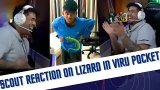 SCOUT REACTION ON CHIPKALI 🦎🦎 IN VIRU POCKET 🤣🤣