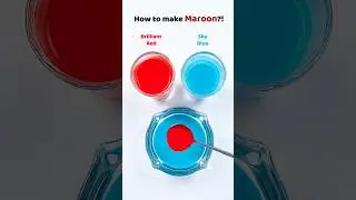 How to make Maroon?! #colormixing #satisfying #asmr #watercolor
