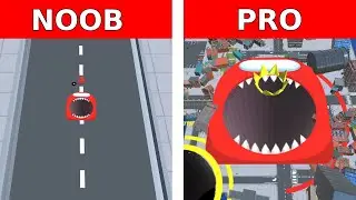 Hole.io NOOB vs PRO: Among US Skin