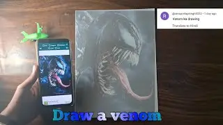 How to draw a venom//step by step//outline tutorial:#art