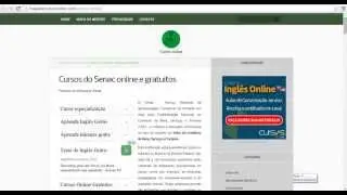 Cursos do Senac online e gratuitos
