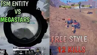 MegaStar vs TSM Entity | MegaStars Chicken Dinner | Free Style 12 kills | FreeStyle vs Team Secret