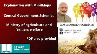 Government Schemes |Ministry of agriculture and farmers welfare |Explanation with Mind Maps