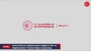 #Canlı | Kanuni Bulvarı Değirmendere Bağlantı Yolu ve Değirmendere Tünelleri Basın Açıklaması