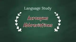 Acronyms