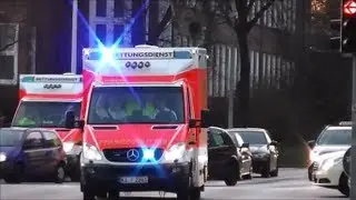 Rettungsdienst BF Kiel RW HKW (Zusammenschnitt)