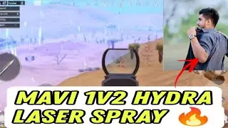Mavi 1v2 Hydra Laser Spray 🔥 | Mavi Pov | TeamXSpark ❤️