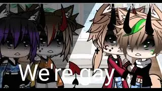We're gay...