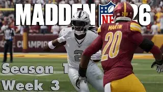 Run The D*** Ball | Madden 26 | Серия Raiders | Неделя 3: @ Commanders