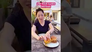 This Is How You Should Eat A Burger - #etiquette #shorts