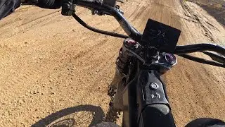 Practice laps at glen Helen on a talaria xxx raw footage