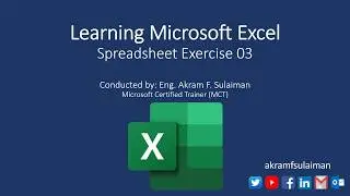 Spreadsheet Exercise  03