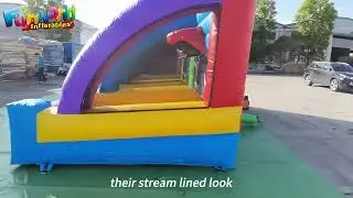 Outdoor kids carnival sports inflatable goal games.