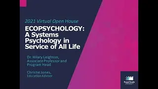 Open House - Eco Psychology: A Systems Psychology in Service of All Life