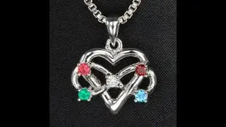 Five  Stone Infinity Mother's Pendant* Christopher Michael Design