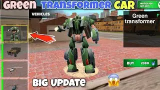Green Transformer Car In Shope | Rope Hero Vice Town | Shital gaming