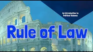 Rule of Law| Political Science| For UG Students |MGU|