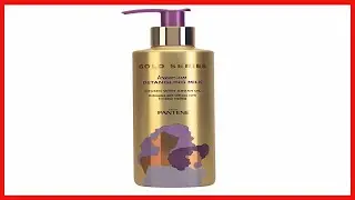Pantene Gold Series Detangling Milk Hair Treatment for Curly Hair, Natural and Textured Hair, 7.6 Fl