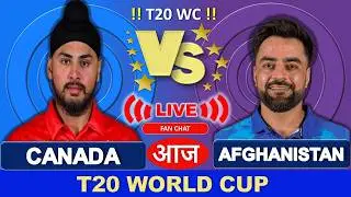 Live: Afghanistan vs Canada T20 World Cup Match-39 | Cricket Live Score & Commentary