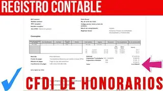Como Hacer el Asiento contable de Ingresos Por Honorarios y Retenciones en Excel de Persona Física
