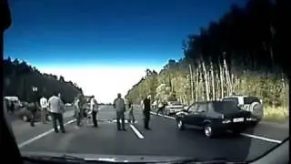 LIVE CAR CRASH, Bystanders flip the car over - everyone starts helping (Dashcam Camera, Incredible)