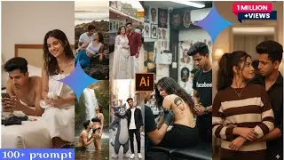 Most Viral Couple Photo Prompt of 2026 💕&rdquo; । How to create cinematic romantic AI photos