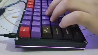 Kbd75v2 Acrylic Sandwich Case Gateron Yellow KS-9 Lubed Typing / Sound Test