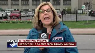 ECMC Patient breaks through window