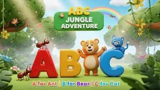 🎶 ABC Jungle Adventure | A to Z Animal Song with Sound Effects | Fun Learning for Kids