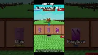 Grow a Garden Bizzy Bees update opening Flower seed pack! #growagarden #roblox #growagardenupdate
