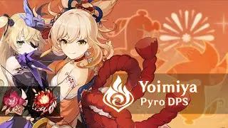 Yoimiya Pyro Overload DPS Lvl. 90 Vs. Signora, Raiden, Azhdaha, Masanori Lvl. 90