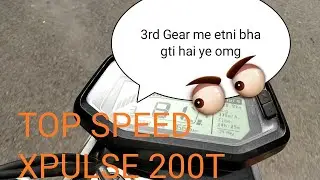 XPULSE 200T TOP SPEED ON 3rd GEAR | HERO XPULSE 200 | #DHRUV #BIKELOVER |