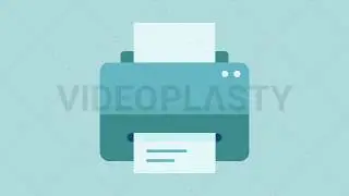 Printer Icon Stock Animation [MOV & GIF]