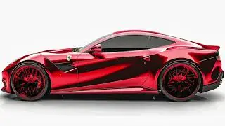 Kenteer Car Wrap Color: Liquid Metal Gentian Red #kenteer #carvinyl #carwrap