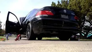2006 BMW 760i 760li muffle delete / start up.