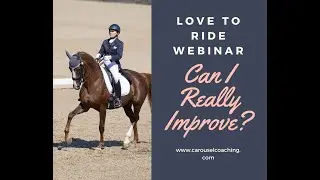 Dressage Training! How can I make better progress in my riding? Join me Wednesday nights!