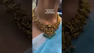 very beautiful and lightweight gold Temple jewellery with Lakshmi pendant start from 26 grams