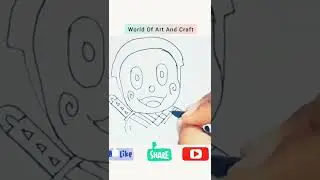 Kanzo🤩Hattori From Ninja Hattori /Easy Drawing/Cartoon Character /#shorts#easy #ninjahattori