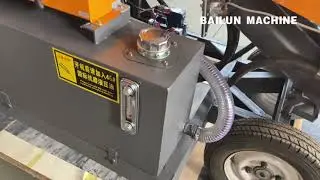 Operating instructions for diesel 4-cylinder small mini concrete pump.