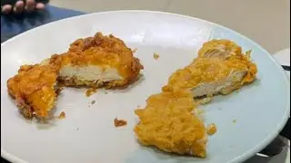 Chicken nuggets frying machine